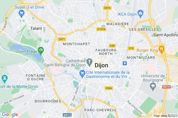 Carte statique de : CPEF : Centre Dijon Devosge