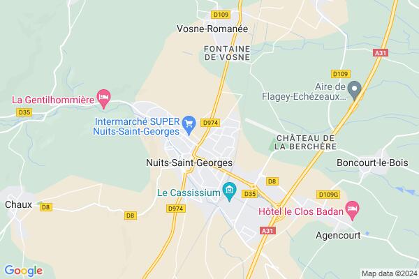 Carte statique de : Relais petite enfance Nuits-St-Georges