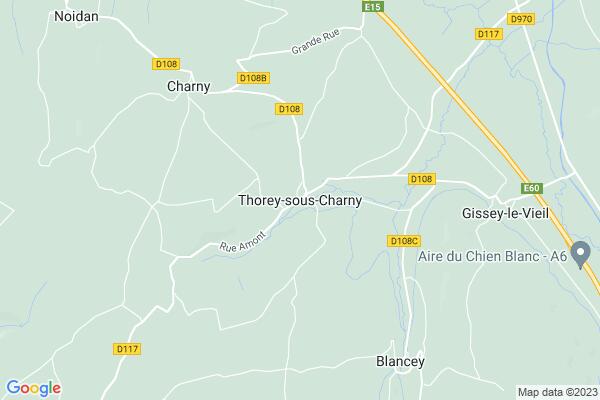 Carte statique de : Bibliothèque de Thorey-sous-Charny