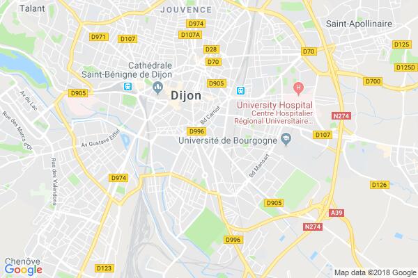 Carte statique de : Dijon Danse