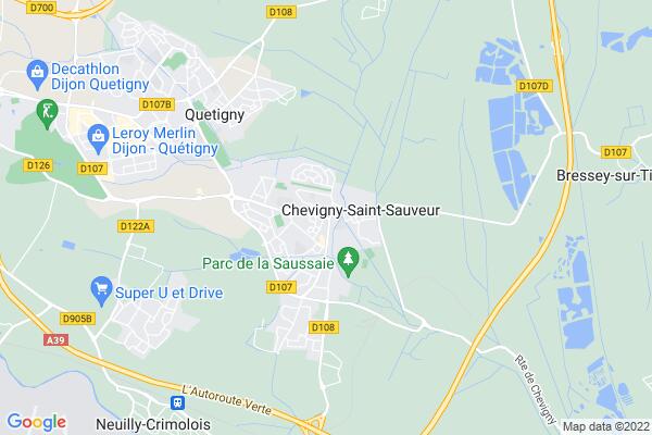 Carte statique de : Espace Numérique Côte-d'Or de Chevigny-Saint-Sauveur