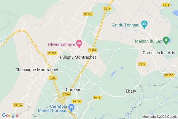 Carte statique de : Puligny-Montrachet
