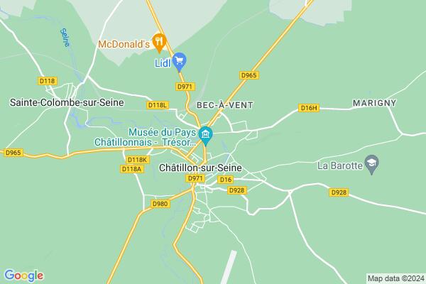 Carte statique de : Relais Petite Enfance du Pays Châtillonnais