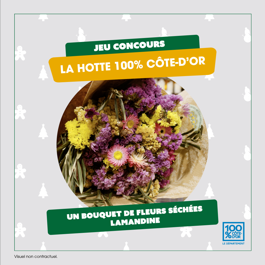 Jeu concours « La hotte 100% Côte-d’Or : gagnez un bouquet de fleurs séchées Lamandine »