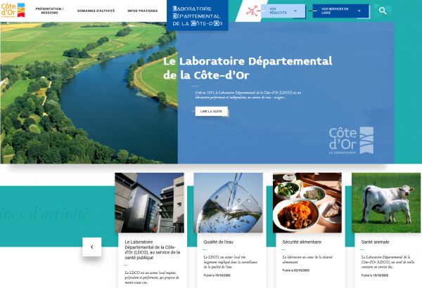 Site Internet Laboratoire Départemental