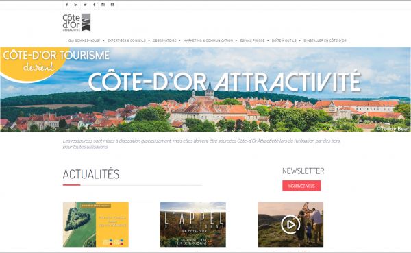 Site Internet Côte-d'Or Attractivité
