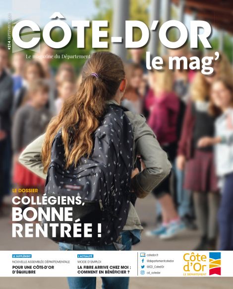 Couv Côte-d'Or le mag' n°214 - septembre 2021