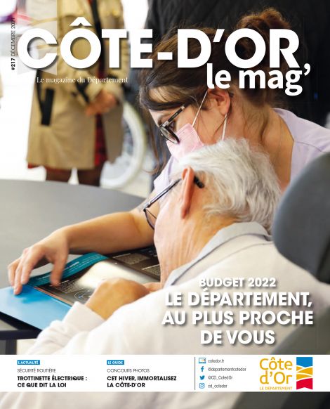 Couv Côte-d'Or le mag' n°217 - décembre 2021
