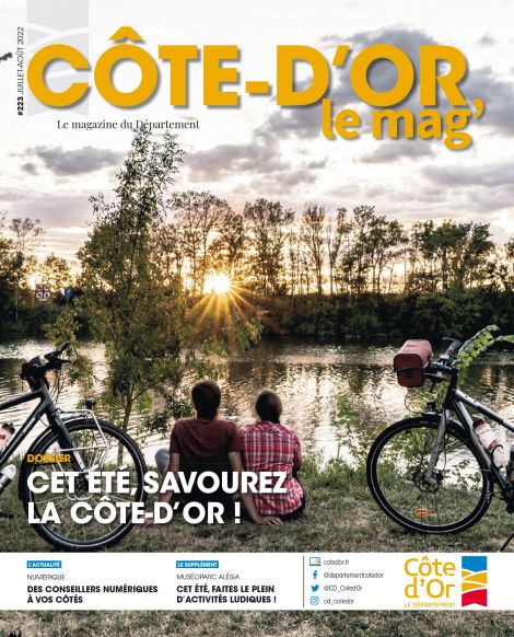 Couv Côte-d'Or le Mag' N°223 - Juillet-Août 2022