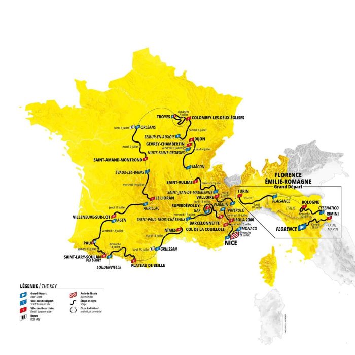 Parcours Tour de France 2024