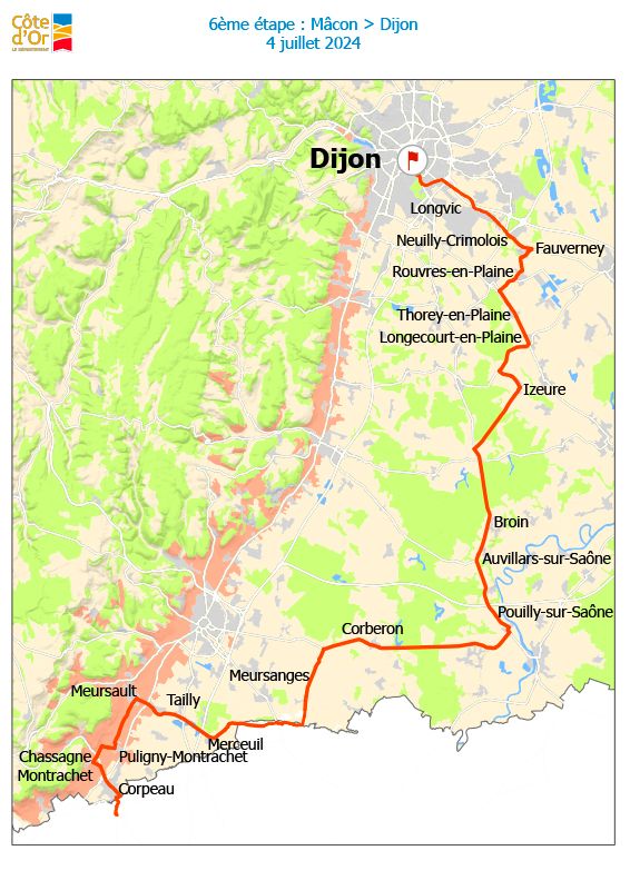 Tour de France 2024 - Étape 6 : Mâcon / Dijon