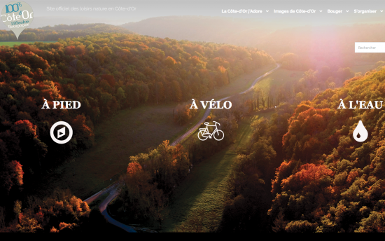 Site Internet Bouger Nature en Bourgogne 