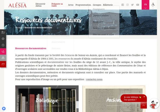 Page ressources documentaires Alésia