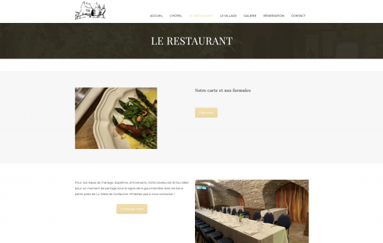 Site web Hostellerie de Chateauneuf