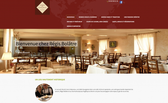 Site web L'Auberge du Cheval Blanc