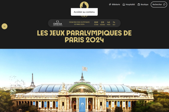 Site web Jeux Paralympique